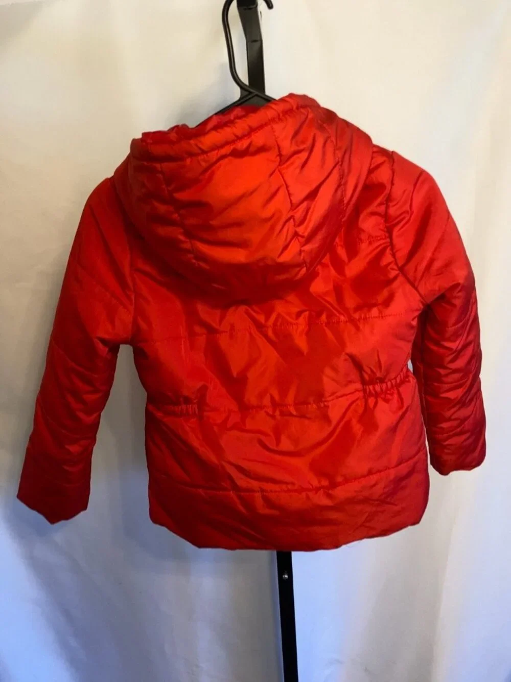 Gymboree Girls Red Hooded Puffer Jacket Full Zip Polyester Winter Coat Size M
